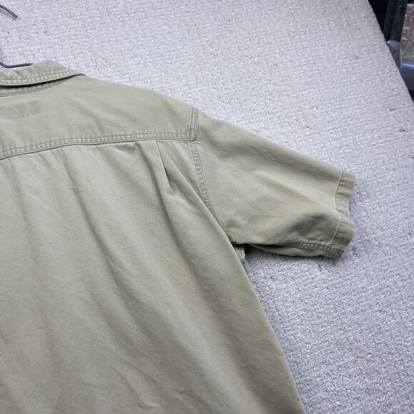 Route 66 Original Clothing Co Shirt Men M Short Sleeve Beige Heavy Cotton Read* - Picture 14 of 16